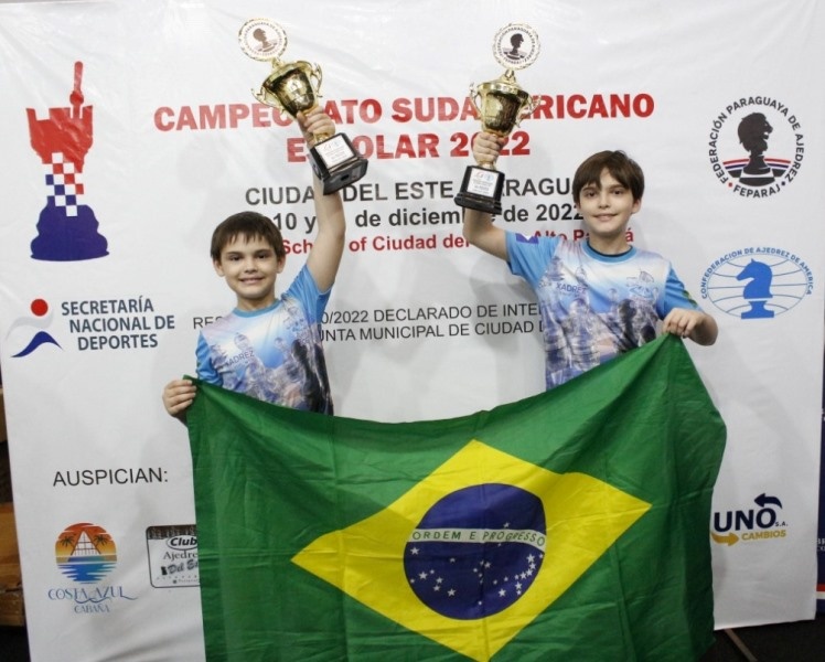 Sinopenses conquistam ouro em campeonato sul americano de Xadrez